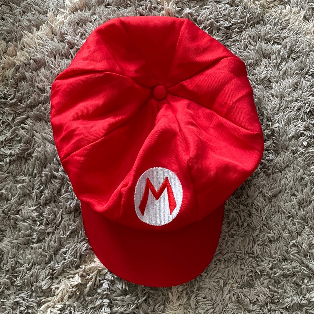 Mario Bros. Mario red M hat/ Mario costume